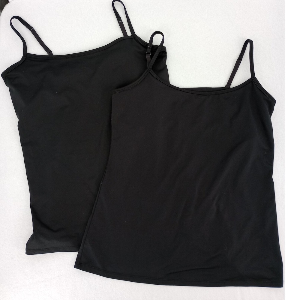 Lot of 2 New York & Company Cami Tank Top Womens Large Adjustable Straps